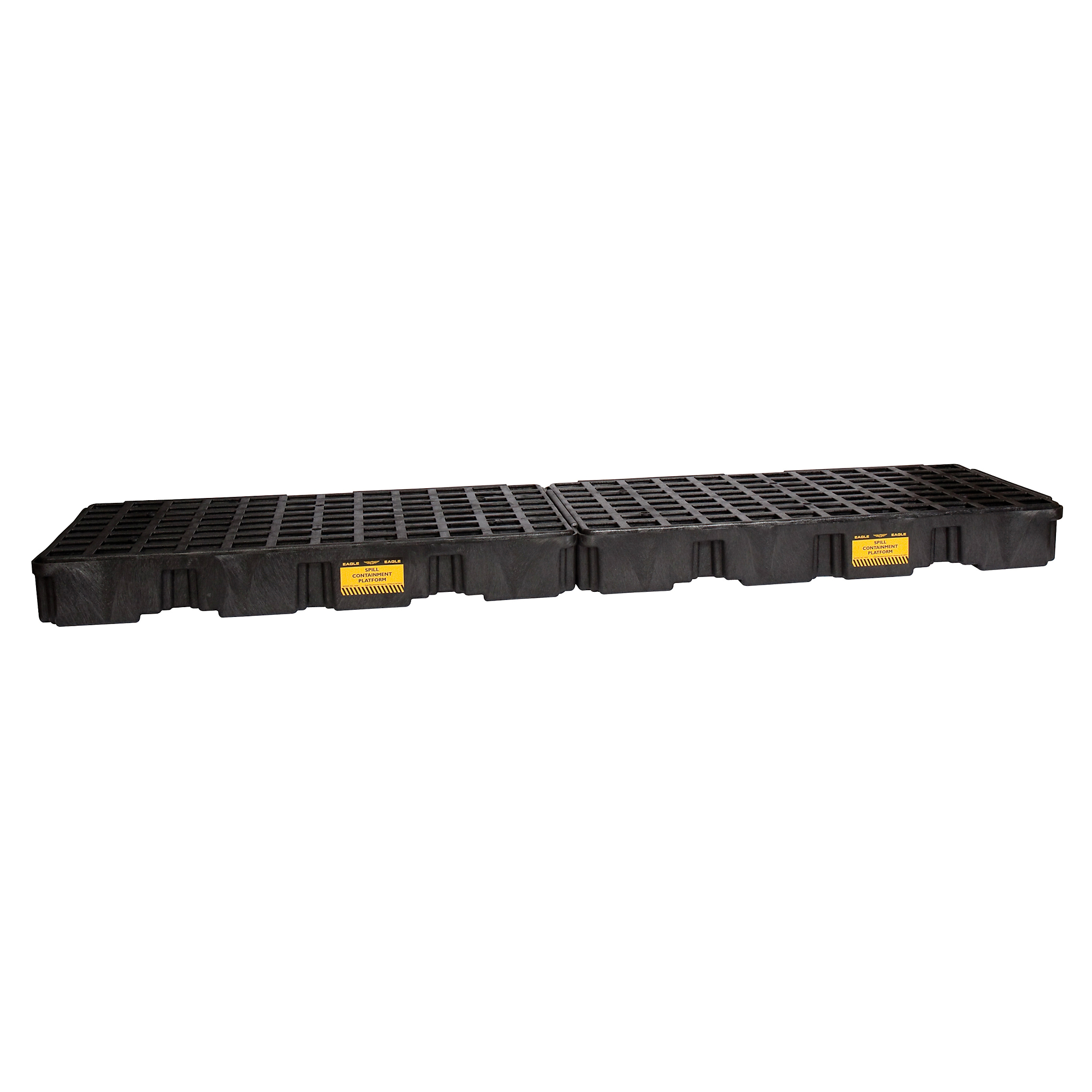 Eagle Modular Spill Containment Platform — 4 Drum, 60.5-Gallon Sump Capacity, Black, Model# 1647B